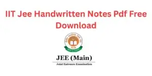 IIT-Jee-Handwritten-Notes-Pdf-Free-Download